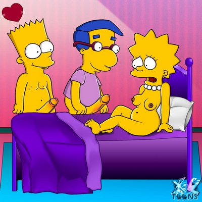 Simpsons Milhouse Bart Lisa Simpson