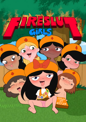 Launny FireSlut Girls Phineas and Ferb fireside