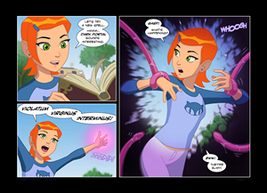Gwen Magic Mistake Ben 10, Gwen Tennyson Drew Gardner