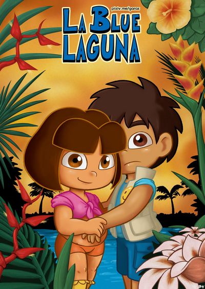 Dora Explorer blue laguna