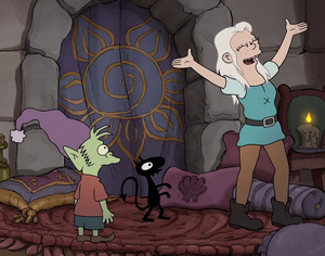 Princess Bean and Elfo Disenchantment Sfan