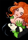 kim and shego date on the roof porn comic 05