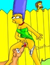 Santa's little helper fucking Lisa and Marge Simpson Image 10