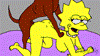 Santa's little helper fucking Lisa and Marge Simpson Image 24