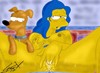 Santa's little helper fucking Lisa and Marge Simpson Image 27